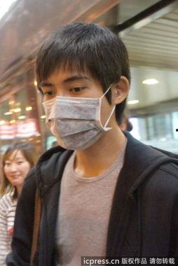 明星可爱口罩照片,口罩下的明星风采