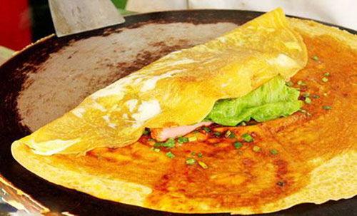 网红圆煎饼,传统美食的时尚演绎