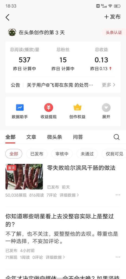 头条创作视频第三天,头条创作视频的进阶之路